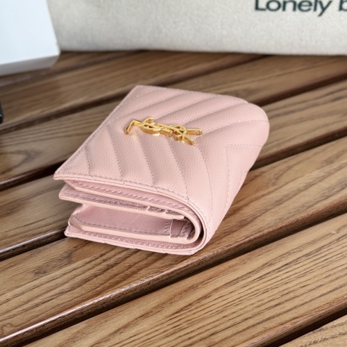 Replica Yves Saint Laurent AAA Quality Wallets #1248724 $88.00 USD for Wholesale