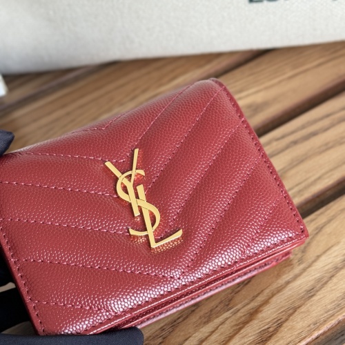 Wholesale Yves Saint Laurent AAA Quality Wallets #1248726 $88.00 USD, Wholesale Quality Replica Yves Saint Laurent AAA Wallets