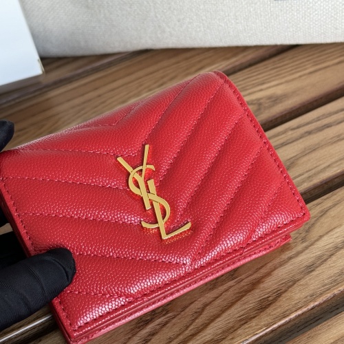 Wholesale Yves Saint Laurent AAA Quality Wallets #1248727 $88.00 USD, Wholesale Quality Replica Yves Saint Laurent AAA Wallets