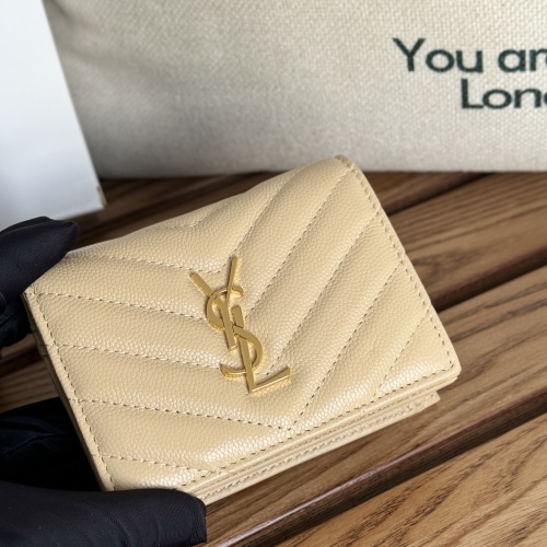 Wholesale Yves Saint Laurent AAA Quality Wallets #1248729 $88.00 USD, Wholesale Quality Replica Yves Saint Laurent AAA Wallets