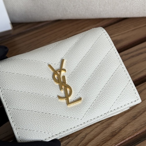 Wholesale Yves Saint Laurent AAA Quality Wallets #1248730 $88.00 USD, Wholesale Quality Replica Yves Saint Laurent AAA Wallets