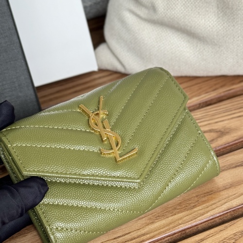 Wholesale Yves Saint Laurent AAA Quality Wallets #1248733 $82.00 USD, Wholesale Quality Replica Yves Saint Laurent AAA Wallets