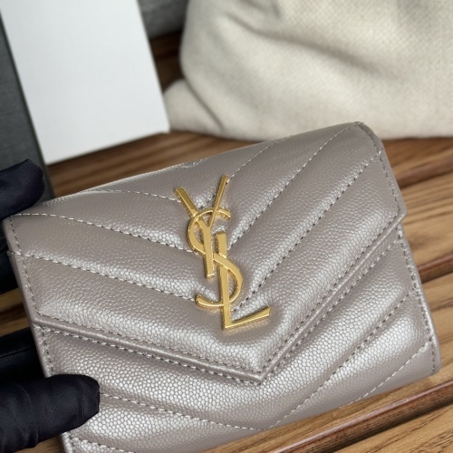 Wholesale Yves Saint Laurent AAA Quality Wallets #1248734 $82.00 USD, Wholesale Quality Replica Yves Saint Laurent AAA Wallets