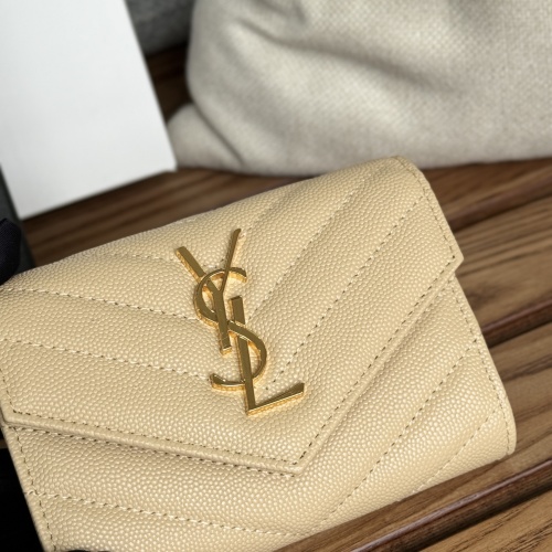 Wholesale Yves Saint Laurent AAA Quality Wallets #1248735 $82.00 USD, Wholesale Quality Replica Yves Saint Laurent AAA Wallets