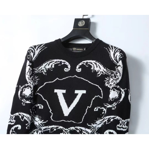 Replica Versace Sweaters Long Sleeved For Men #1248736 $45.00 USD for Wholesale