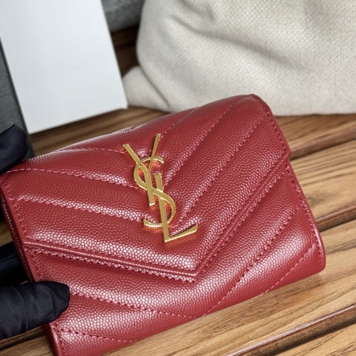 Wholesale Yves Saint Laurent AAA Quality Wallets #1248743 $82.00 USD, Wholesale Quality Replica Yves Saint Laurent AAA Wallets