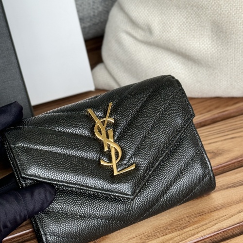 Wholesale Yves Saint Laurent AAA Quality Wallets #1248747 $82.00 USD, Wholesale Quality Replica Yves Saint Laurent AAA Wallets