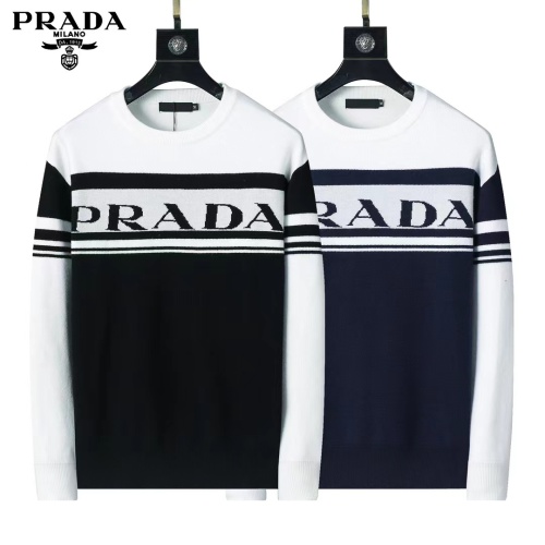 Replica Prada Sweater Long Sleeved For Men #1248764 $45.00 USD for Wholesale