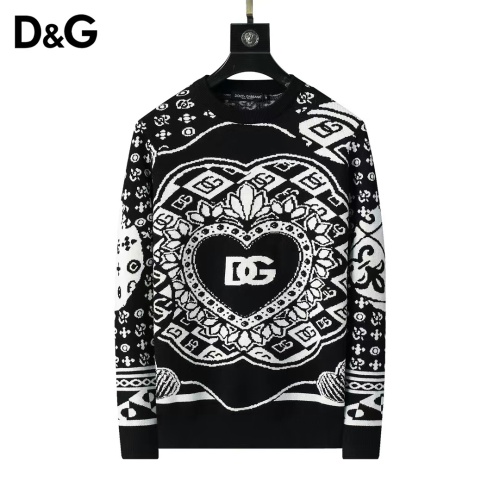 Wholesale Dolce &amp; Gabbana D&amp;G Sweaters Long Sleeved For Men #1248769 $45.00 USD, Wholesale Quality Replica Dolce &amp; Gabbana D&amp;G Sweaters