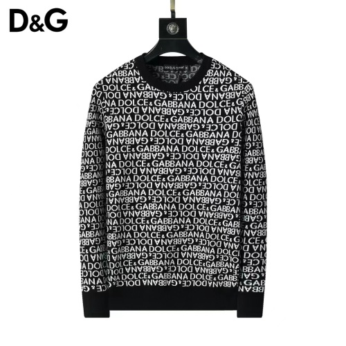 Wholesale Dolce &amp; Gabbana D&amp;G Sweaters Long Sleeved For Men #1248770 $45.00 USD, Wholesale Quality Replica Dolce &amp; Gabbana D&amp;G Sweaters