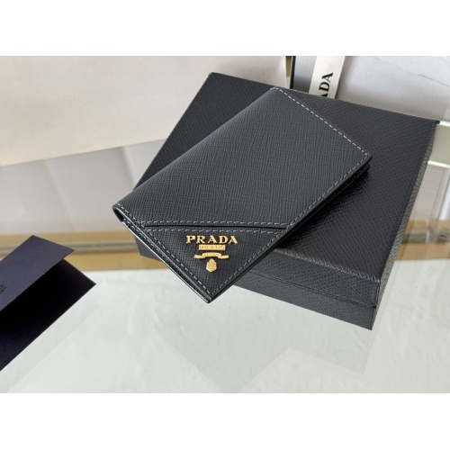 Replica Prada AAA Quality Card Case In Navy #1248771 $72.00 USD for Wholesale