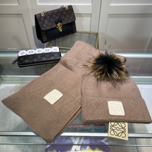 Wholesale LOEWE Caps #1249029 $52.00 USD, Wholesale Quality Replica LOEWE Hat and Scarf and Glove Set