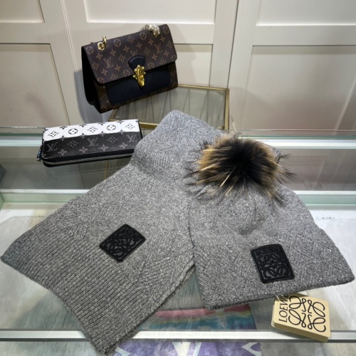 Wholesale LOEWE Caps #1249030 $52.00 USD, Wholesale Quality Replica LOEWE Hat and Scarf and Glove Set