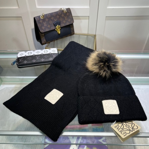 Wholesale LOEWE Caps #1249031 $52.00 USD, Wholesale Quality Replica LOEWE Hat and Scarf and Glove Set