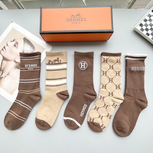 Wholesale Hermes Socks #1249183 $29.00 USD, Wholesale Quality Replica Hermes Socks