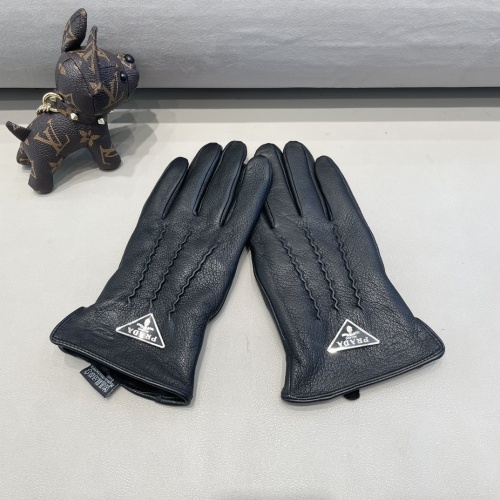 Replica Prada Gloves For Men #1249297 $52.00 USD for Wholesale