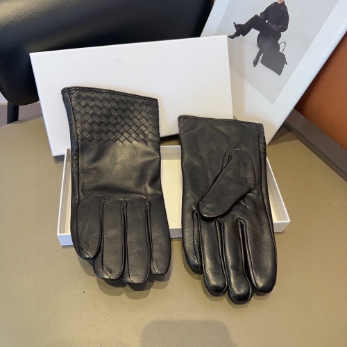 Replica Bottega Veneta BV Gloves For Men #1249298 $60.00 USD for Wholesale