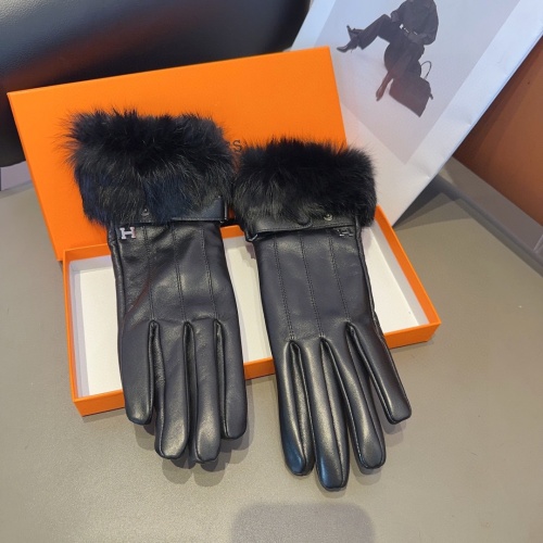 Replica Hermes Gloves For Women #1249299 $48.00 USD for Wholesale