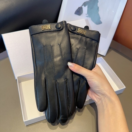 Replica Christian Dior Gloves For Women #1249305 $45.00 USD for Wholesale