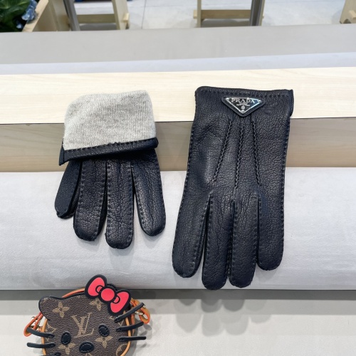 Replica Prada Gloves For Men #1249307 $52.00 USD for Wholesale