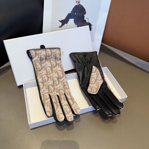 Replica Christian Dior Gloves For Women #1249334 $52.00 USD for Wholesale