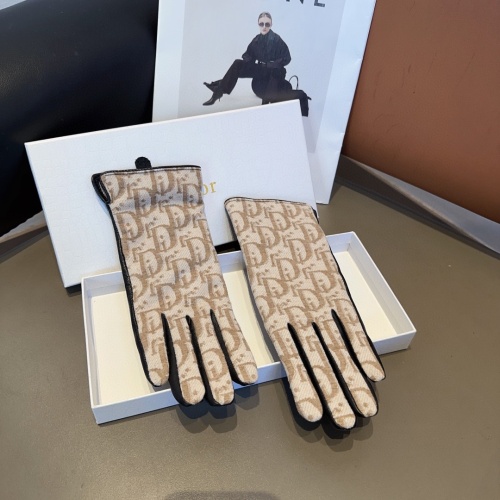 Replica Christian Dior Gloves For Women #1249334 $52.00 USD for Wholesale