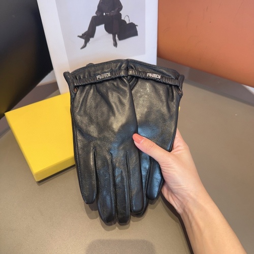 Replica Fendi Gloves For Women #1249340 $45.00 USD for Wholesale