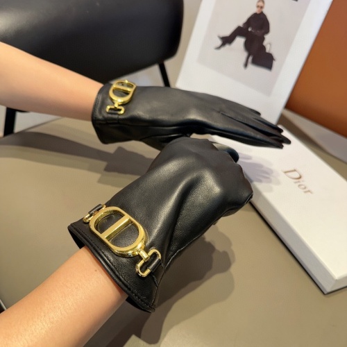 Replica Christian Dior Gloves For Women #1249341 $40.00 USD for Wholesale