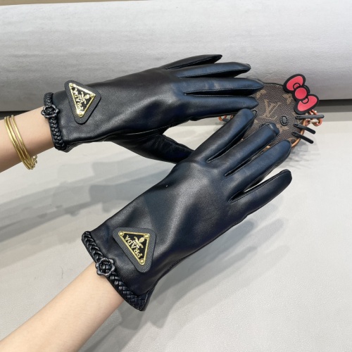 Replica Prada Gloves For Women #1249474 $48.00 USD for Wholesale