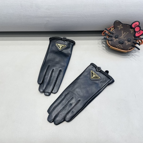 Replica Prada Gloves For Women #1249474 $48.00 USD for Wholesale