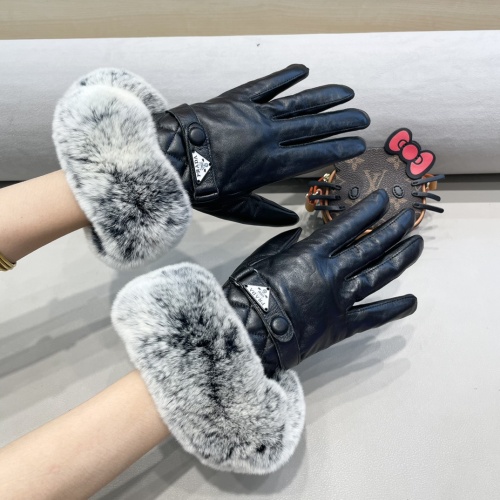 Replica Prada Gloves For Women #1249502 $56.00 USD for Wholesale