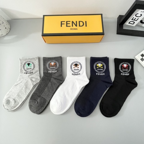 Wholesale Fendi Socks #1249544 $27.00 USD, Wholesale Quality Replica Fendi Socks