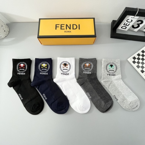 Replica Fendi Socks #1249544 $27.00 USD for Wholesale