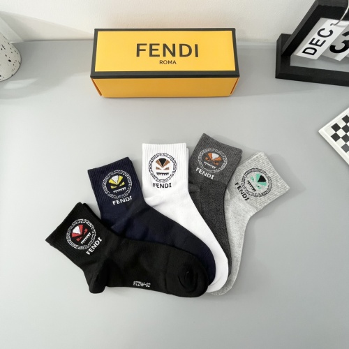 Replica Fendi Socks #1249544 $27.00 USD for Wholesale