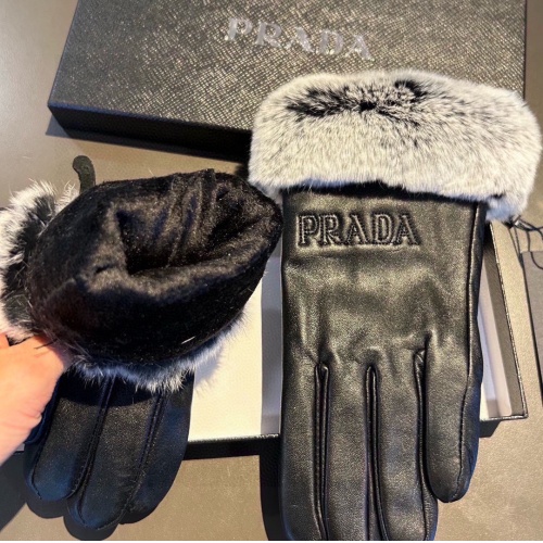 Replica Prada Gloves For Women #1249609 $48.00 USD for Wholesale