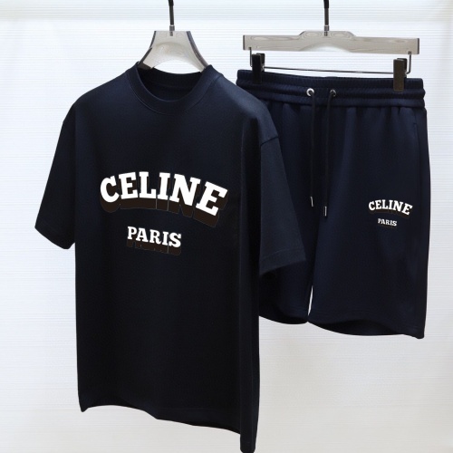 Wholesale Celine Tracksuits Short Sleeved For Men #1249632 $52.00 USD, Wholesale Quality Replica Celine Tracksuits