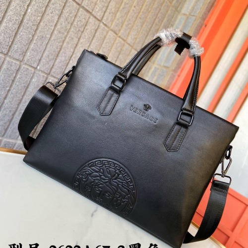 Wholesale Versace AAA Man Handbags #1249724 $105.00 USD, Wholesale Quality Replica Versace AAA Man Handbags