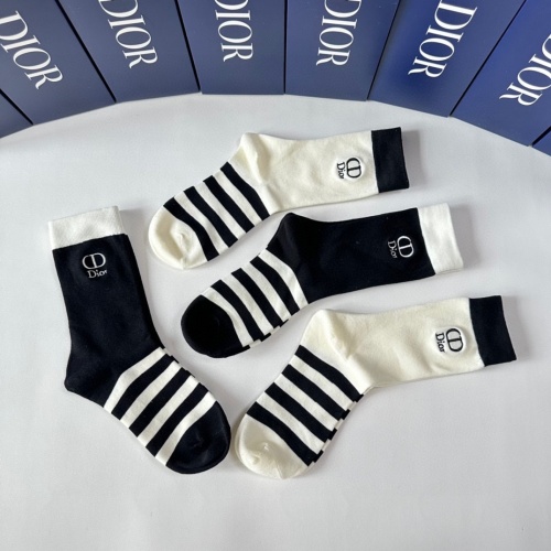 Replica Christian Dior Socks #1249773 $29.00 USD for Wholesale