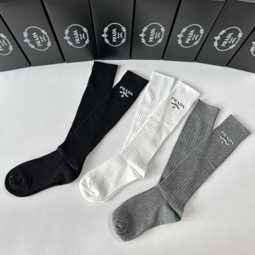 Replica Prada Socks #1249777 $29.00 USD for Wholesale