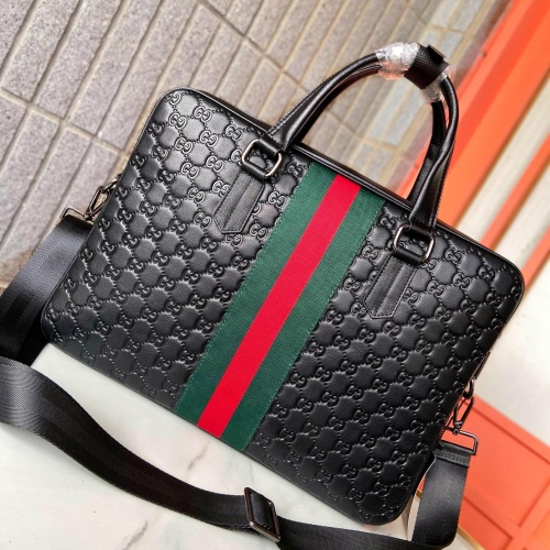 Replica Gucci AAA Man Handbags #1249890 $105.00 USD for Wholesale