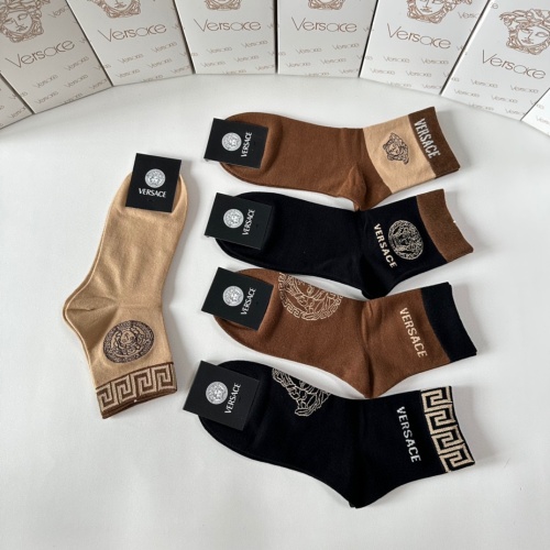 Replica Versace Socks #1249946 $27.00 USD for Wholesale