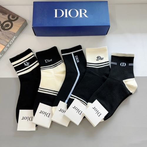 Replica Christian Dior Socks #1250011 $27.00 USD for Wholesale