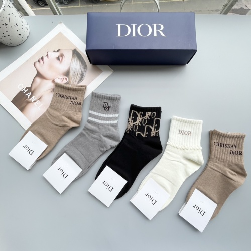 Replica Christian Dior Socks #1250111 $27.00 USD for Wholesale