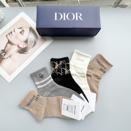 Replica Christian Dior Socks #1250111 $27.00 USD for Wholesale