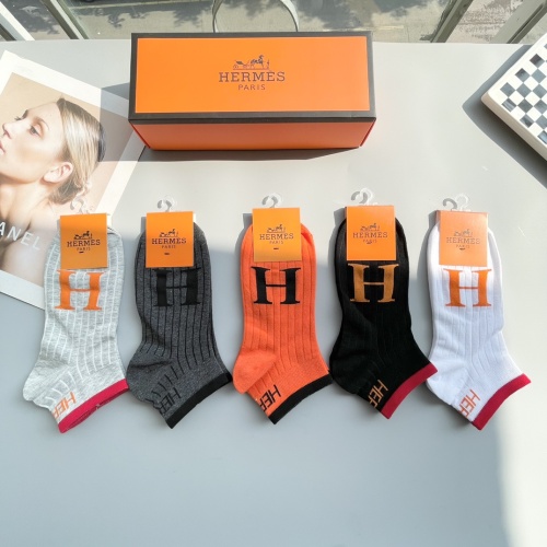 Replica Hermes Socks #1250128 $27.00 USD for Wholesale