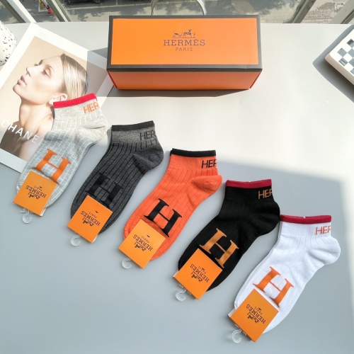 Replica Hermes Socks #1250128 $27.00 USD for Wholesale