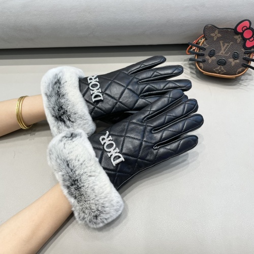 Replica Christian Dior Gloves For Women #1250699 $52.00 USD for Wholesale