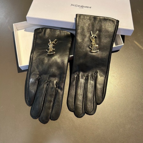 Wholesale Yves Saint Laurent Gloves For Women #1250710 $45.00 USD, Wholesale Quality Replica Yves Saint Laurent Gloves