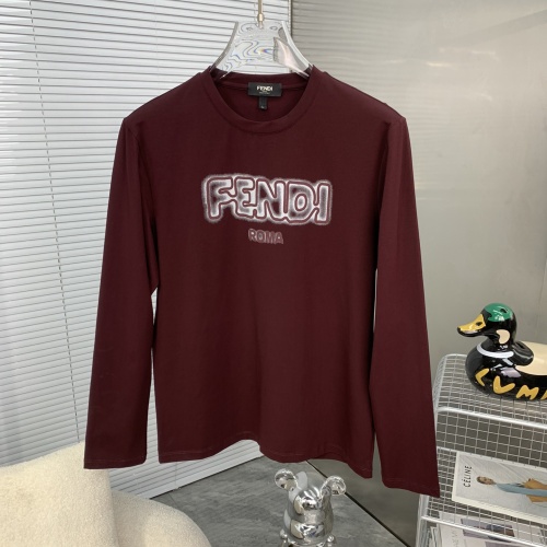 Wholesale Fendi T-Shirts Long Sleeved For Men #1250714 $48.00 USD, Wholesale Quality Replica Fendi T-Shirts