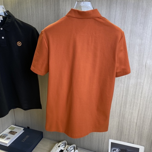 Replica Hermes T-Shirts Short Sleeved For Men #1250723 $60.00 USD for Wholesale